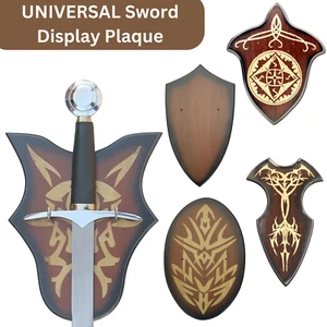 UNIVERSAL WALL DAGGER SWORD MEDIEVAL PAINTED DISPLAY PLAQUE W/ HARDWARE INCLUDED - Picture 1 of 49