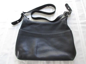 VINTAGE Coach HELEN Black Leather Bucket 1990'S Shoulder Crossbody Bag - Picture 1 of 5