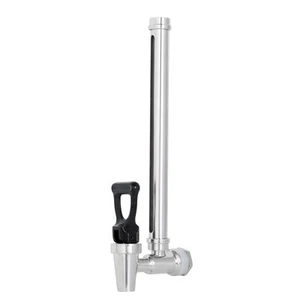 7 Inch 304 Stainless Steel Sight Glass Spigot Clear View Water Level with Red... - Picture 1 of 6