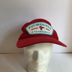 Raro Futurebirds x Howler Bros Parche de Malla Completa Snapback Gorra Sombrero Talla Única Rojo - Imagen 1 de 7