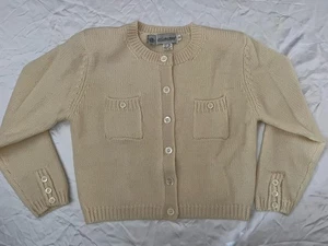 JH Collectibles Size Petite Small Sweater Wool Sweater Button Front 2 Pockets - Picture 1 of 9