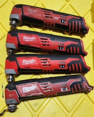 4 lot Milwaukee 2426-20 M12 Cordless Multi-Tool for parts or repair - Image 1 of 2