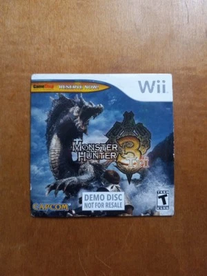 Monster Hunter 3 Tri Nintendo Wii Demo Disc 2009 Gamestop Promotional Capcom - Image 1 of 4