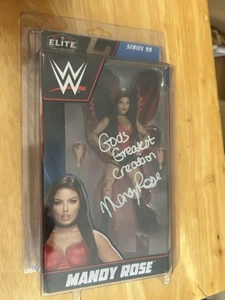 Mandy Rose Signed WWE Elite Collection Series 98 Figure Autograph White Ink JSA - Picture 1 of 2