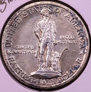 1925-P Lexington Commemorative Half Dollar AU ***RARE ORIGINAL COIN*** - Picture 1 of 2