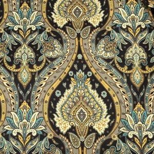 Mill Creek Medallion BLACKBIRD Home Decor Cotton Drapery Sewing Pillow Fabric - Picture 1 of 9