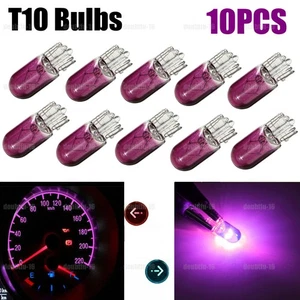 10Pcs Purple T10 501 3W Wedge Dashboard Dash Panel Gauge Bulb Auto Accessories - Bild 1 von 9