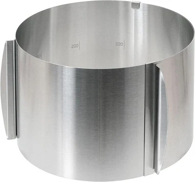 wenco Premium Tortenring Verstellbar 30cm Backrahmen Rund Hoher Backen Backring - Bild 1 von 4