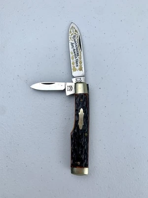 Vintage Shouse And Hardin Mountaineers Are Always Free Gunstock Knife - Image 1 of 4