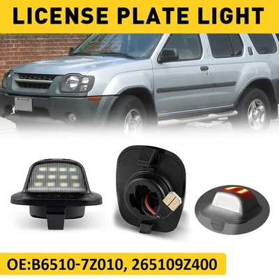 Luz de placa LED brillante etiqueta de lámpara de licencia para conjunto Nissan Frontier Xterra 1998-2004 Foto 1 de 4