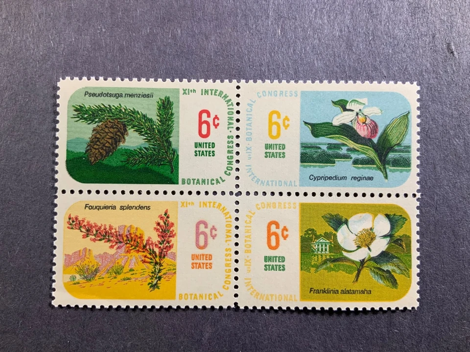 #1376-79 – 1969 6c Botanical Congress - Mint Block of 4 - VF/XF - Image 1 of 1