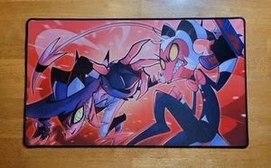 Helluva Boss Striker vs Moxxie Playmat Vivziepop Sharkrobot Hai Roboter - Bild 1 von 9