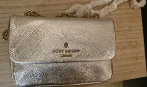 Kurt Geiger London Leather Kgl Putney Sm Flap Bag Silver - Picture 1 of 5