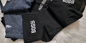New ankle Armani Hugo Boss 3 pack ladies girl boy socks Uk 3-7 EUR 36-40 - Picture 1 of 2