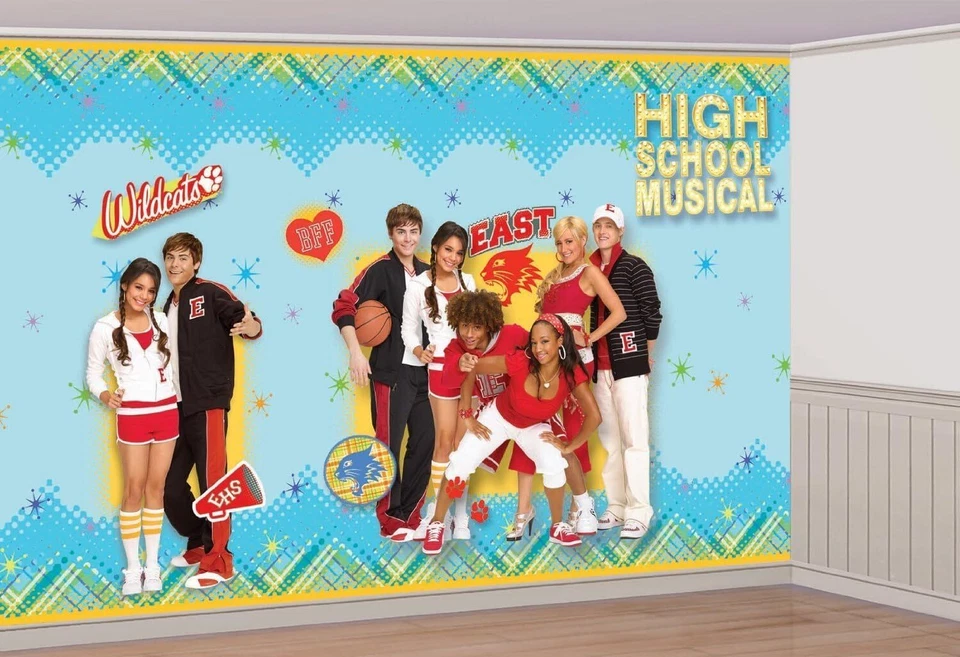 High School Musical Disney Birthday Party Scene Setters Room Roll Decorating Kit - Image 1 of 1