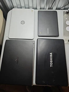 Lot of 4 laptops hp, Gateway, Toshiba, Samsung. No Charger Not TESTED  - Picture 1 of 18