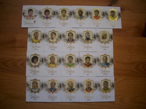 FUTERA THE GREATS 2016 FULL SET 21 CARD PELE,MARADONA,FIGO,ZOLA,NEDVED,CRESPO... - Zdjęcie 1 z 1