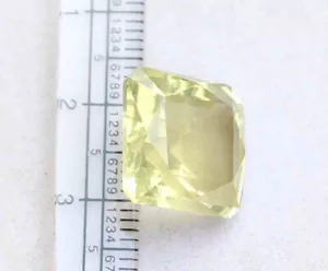 Natural Lemon Quartz Octagon Faceted Cut Loose Gemstone 11.5*12.5 MM 9.70 Ct - Picture 1 of 5