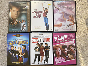 80s DVDs LOT 6 Dream a Little /Absolute Beginners Bowie/Pretty in Pink/Footloose