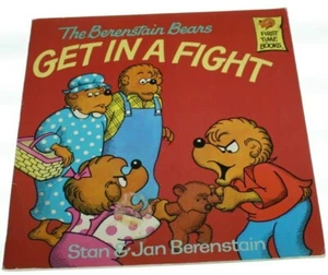 The Berenstain Bears Get in a Fight Paperback Stan Berenstain Vintage 1982  - Picture 1 of 5