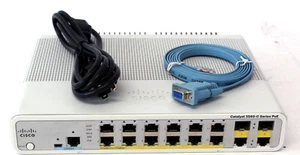 Cisco Catalyst WS-C3560C-12PC-S 3560C PoE Gig Switch 15.2 IOS *3-YEAR WARRANTY!* - Picture 1 of 4