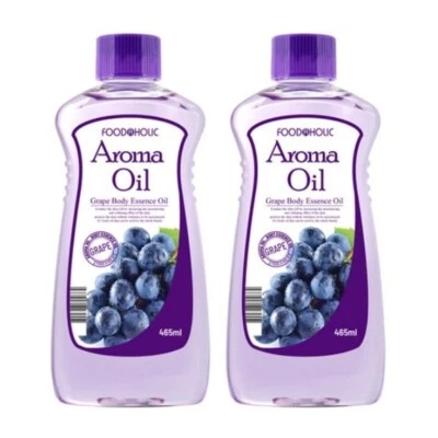 FOODAHOLIC Aroma Oil Grape Body Essence Oil 465ml(15.72oz)x2pcs Korea - Image 1 of 4