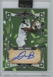 2023 Five Card Draw Daniel Barker Green /3 Auto Michigan State Football #5CDM-22 - Picture 1 of 2
