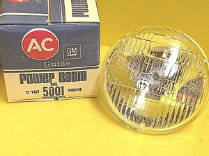 NOS AC / GM / DELCO POWER BEAM HEADLIGHT HEADLAMP LIGHT VINTAGE # 5001 5965416 - Picture 1 of 5