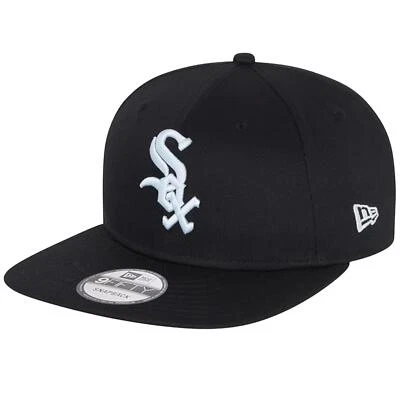 New Era Snapback Cap MLB Chicago White Sox Schwarz Baseball Verstellbar Kappe