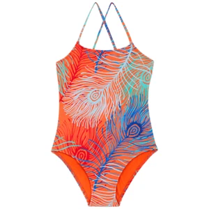 Vilebrequin E3355 Kids Orange Plumes Gim One-Piece Swimsuit Size 8Years/128 cm - Picture 1 of 4