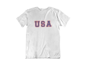 USA Patriotic Shirt for Men 4th of July Tee Independence Day Red White Blue - Picture 1 of 14