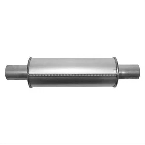 AP Exhaust Muffler - MSL Maximum 2" ID x 2" OD 18.5" OAL Round C/CR 6525 - Picture 1 of 8