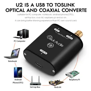 USB TO SPDIF Converter XMOS XU208 Coaxial Optical Toslink Support Source Output - Picture 1 of 9