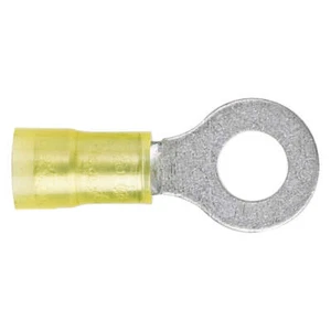 PANDUIT PN10-10R-L Ring Terminal,Yellow,12 AWG,10 AWG,PK50 39AZ47 - Picture 1 of 1