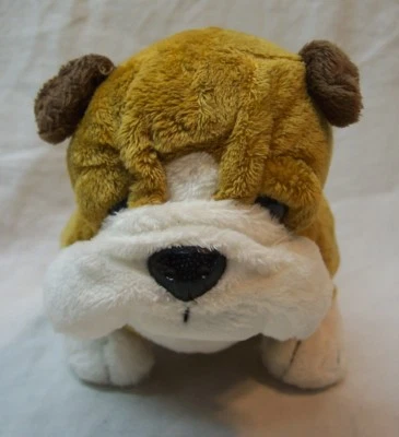 Ganz CUTE SOFT TAN BULLDOG 8" Plush STUFFED ANIMAL Toy Webkinz - Image 1 of 4