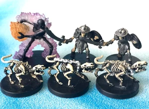 Blazing Skeleton Wolf Skeleton Undead Dungeons & Dragons Miniatures s765 - Picture 1 of 3