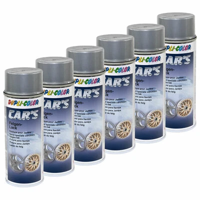 Felgenlack silber 6x 400 ml 358919 Felgenspray Lack Spray Dupli Color Cars Felge - Bild 1 von 4