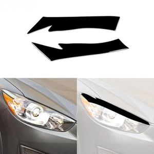 Glossy Piano Black Front Headlight Eyelid Eyebrow Cover For Mazda CX5 CX-5 13-16 - Bild 1 von 10