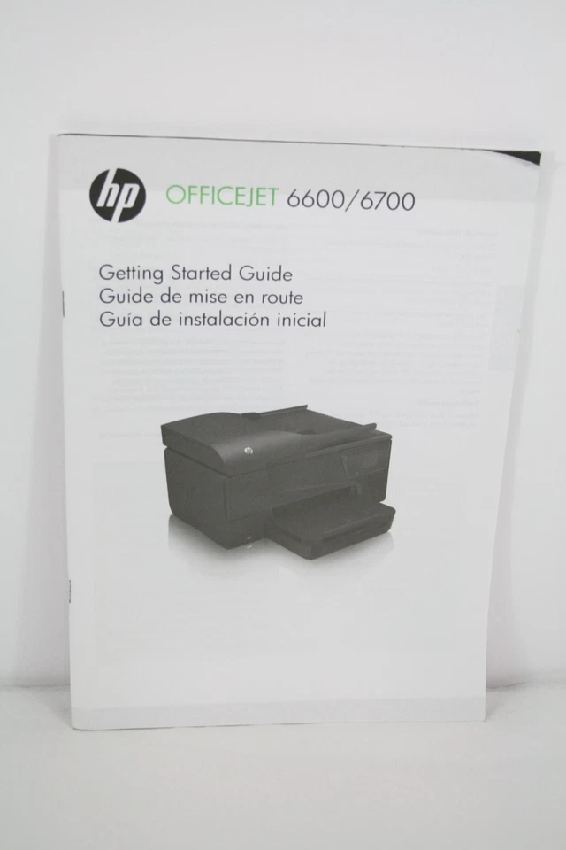 HP Hewlitt Packard 6600 6700 Getting Started Guide English French Spanish - Image 1 of 4