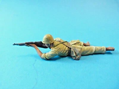 King & Country seconde guerre mondiale - Folgore IF042 - Soldat couché au combat - Photo 1/2