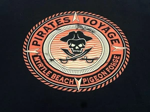 MYRTLE BEACH PIGEON FORGE PIRATES VOYAGE T SHIRT BLACK LARGE - Picture 1 of 7