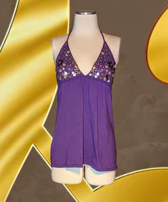 VICTORIA'S SECRET Sujetador Cami Camiseta sin mangas SOPORTE MEDALLÓN Lentejuelas Brillantes Para Mujer Mediano Foto 1 de 4