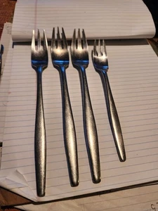 3 Dinner forks 8", 1 salad fork 6 1/2"  Dansk Variation V Germany Danmark IHQ - Picture 1 of 10