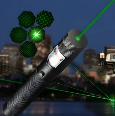 Laserpointer 532nm ( Grün ) / Sehr Stark / +USB Ladegerät +Akku +Sternekappe - Bild 1 von 4