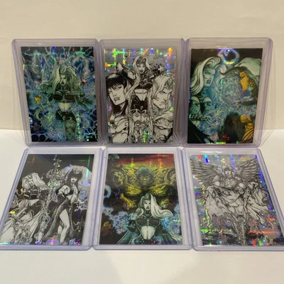 1997 Lady Death Wicked Ways Series IV Chase Card Set 1-6 Complete! Rare! - Image 1 of 4
