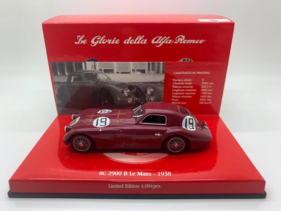 MINICHAMPS ALFA ROMEO 8C 2900 B LE MANS 1938 SOMMER BIONDETTI 403 120473 1/43 - Image 1 of 1