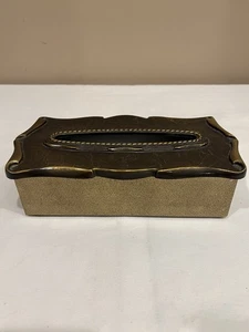 Cubierta dispensadora caja de pañuelos AMEROCK CARRIAGE HOUSE de latón de colección años 70 9006-AE - Imagen 1 de 9