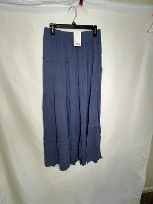 SO Tiered Maxi Skirt cyclone blue NWT juniors sz L - Image 1 of 3