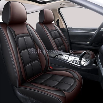 Car Seat Covers Fit For Mercedes-Benz 5-Seats Luxury PU Leather Cushion Black - Изображение 1 из 4