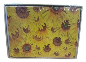 10 Sunflower Blank All Occasions Notecards Boxed Set 4 x 5.12 Inch w/Envelopes - Picture 1 of 2